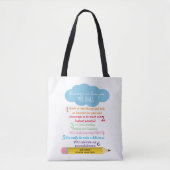 Tote Bag Raisons pour lesquelles nous vous aimons enseignan (Devant)