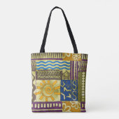 Tote Bag Rajasthan Indian, Patchwork Tapis Texture. (Dos)