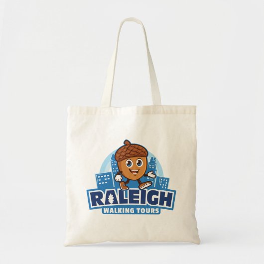 Tote Bag Raleigh Walking Tours Cute Acorn Logo (Devant)