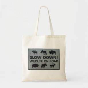 Tote Bag Ralentissez ! La faune sur la route