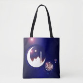 Tote Bag Ramadan Mosque à Crescent Moon (Devant)