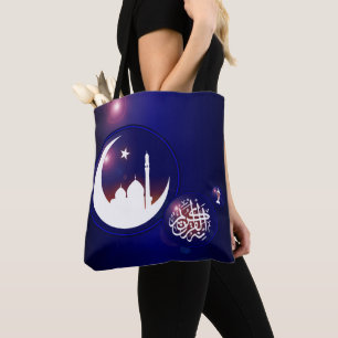 Tote Bag Ramadan Mosque à Crescent Moon