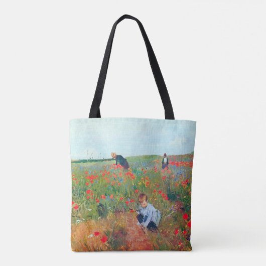 Tote Bag Ramasser les fleurs dans un champ, Mary Cassatt (Dos)