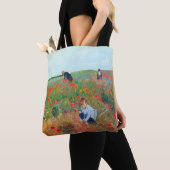 Tote Bag Ramasser les fleurs dans un champ, Mary Cassatt (De près)