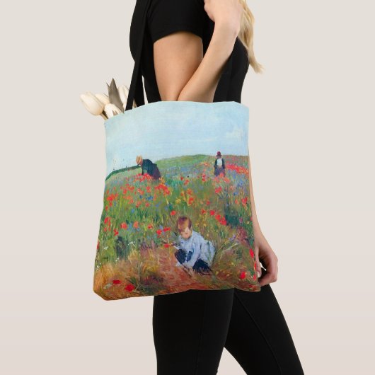 Tote Bag Ramasser les fleurs dans un champ, Mary Cassatt (De près)
