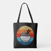 Tote Bag Ramen de style rétro (Dos)