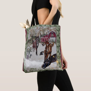 Tote Bag ranch à cheval