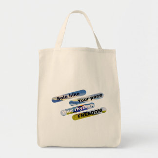 Tote Bag Randonnée en solo, votre rythme, votre rythme, vot
