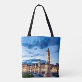 Tote Bag Rangée de statues illuminées à Padova (Dos)
