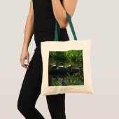 Tote Bag Rangée de tortues Green Nature Photo (Devant (produit))