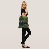 Tote Bag Rangée de tortues Green Nature Photo (Sur le modèle)