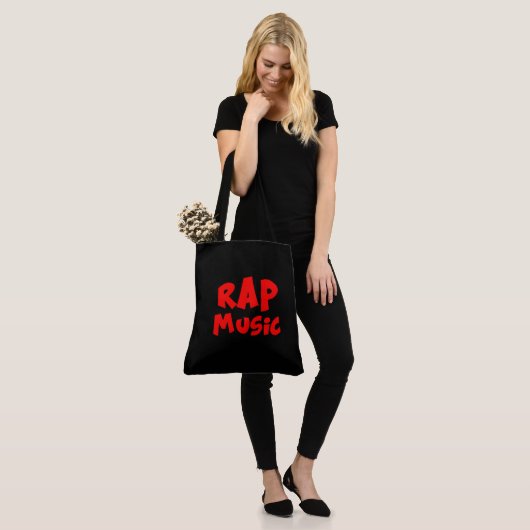 Tote Bag Rapmuziek (Op model)
