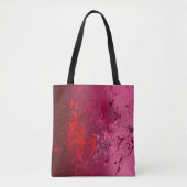 Tote Bag Raspberry Flurry : Art de projection abstrait (Devant)
