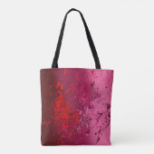 Tote Bag Raspberry Flurry : Art de projection abstrait (Dos)