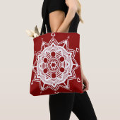 Tote Bag Raspberry Mandala (De près)