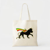 Tote Bag RASTA Lion de Juda | Rouge Or Vert (Devant)