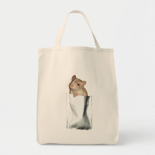 Tote Bag Rat de poche (visage) (Devant)