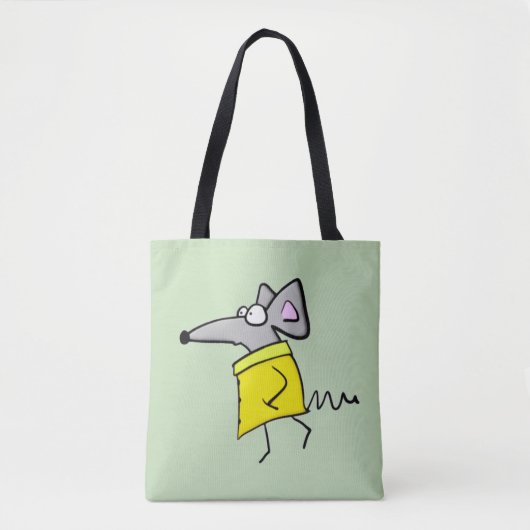 Tote Bag Rat sur la passerelle (Devant)