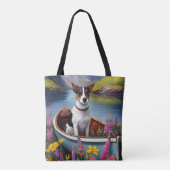 Tote Bag Rat Terrier sur une pagaie : une aventure Pittores (Dos)