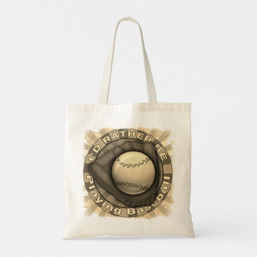 Tote Bag Rather play baseball (Dos)
