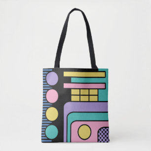 Tote Bag Rationalisation Moderne Style rétro Design géométr