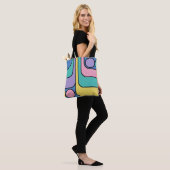 Tote Bag Rationalisation Moderne Style rétro Design géométr (Sur le modèle)