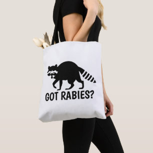 Tote Bag Raton laveur atteint de la rage