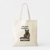 Tote Bag Raton laveur curieux drôle (Dos)