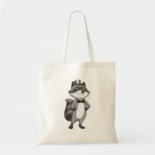 Tote Bag Raton laveur en marié avec cravate (Devant)