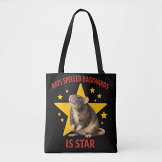 Tote Bag RATS écrit à l'envers est STAR ! Drôle de concepti