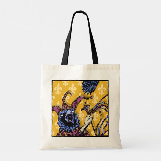 Tote Bag Raven Mad - Pop Goth Nightmare Surreal Art (Dos)