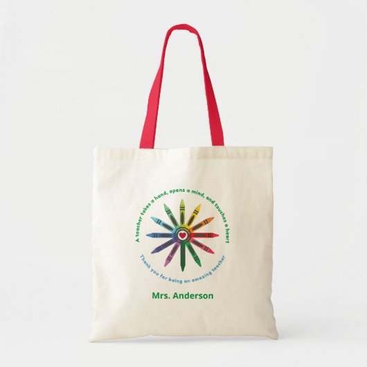 Tote Bag Ray of Crayons / Appréciation de l'enseignant (Devant)