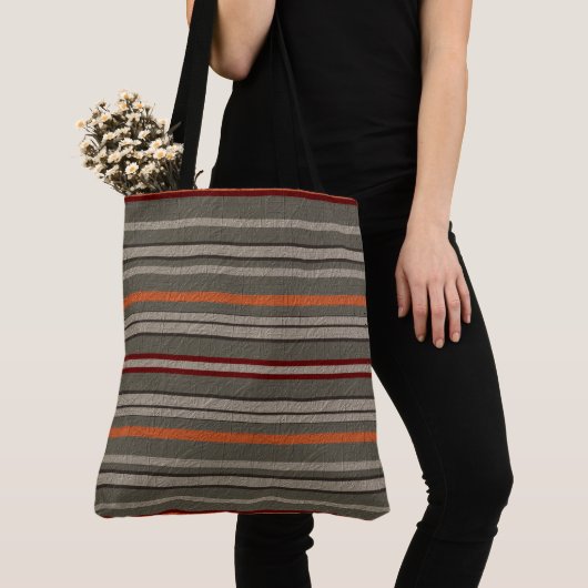 Tote Bag Rayé décoratif (De près)