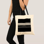 Tote Bag Rayé noir blanc chic (Devant (produit))