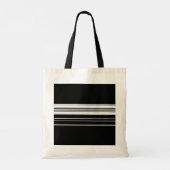 Tote Bag Rayé noir blanc chic (Dos)
