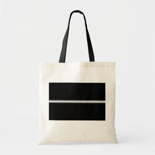 Tote Bag Rayure blanche délavée sur fond noir (Devant)