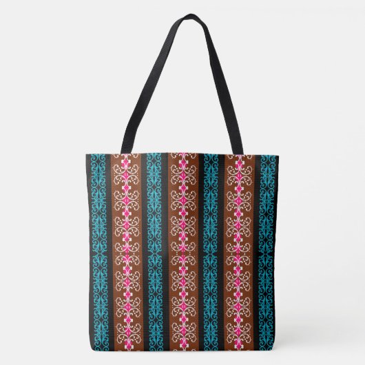 Tote Bag Rayure Boho (Devant)