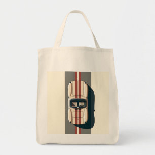 Tote Bag Rayure de voiture de course rétro minimaliste