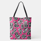 Tote Bag Rayure de zèbre abstraite audacieuse (Dos)