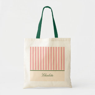 Tote Bag Rayure rose pastel chic et BCBG