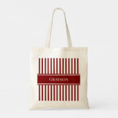 Tote Bag Rayure rouge de l'Ohio (Dos)