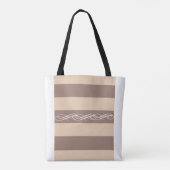 Tote Bag Rayure rustique avec accent en spirale (Dos)