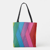 Tote Bag rayures Abstraites, colorées, (Dos)