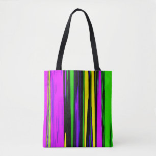 Tote Bag Rayures abstraites de Mardi Gras