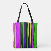 Tote Bag Rayures abstraites de Mardi Gras (Dos)