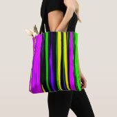 Tote Bag Rayures abstraites de Mardi Gras (De près)