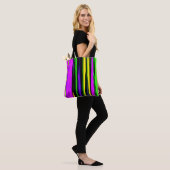 Tote Bag Rayures abstraites de Mardi Gras (Sur le modèle)