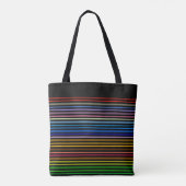 Tote Bag Rayures arc-en-ciel (Dos)