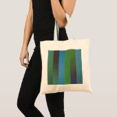 Tote Bag Rayures bleues (Devant (produit))