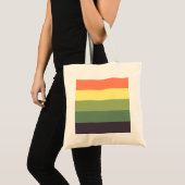 Tote Bag rayures colorées (Devant (produit))